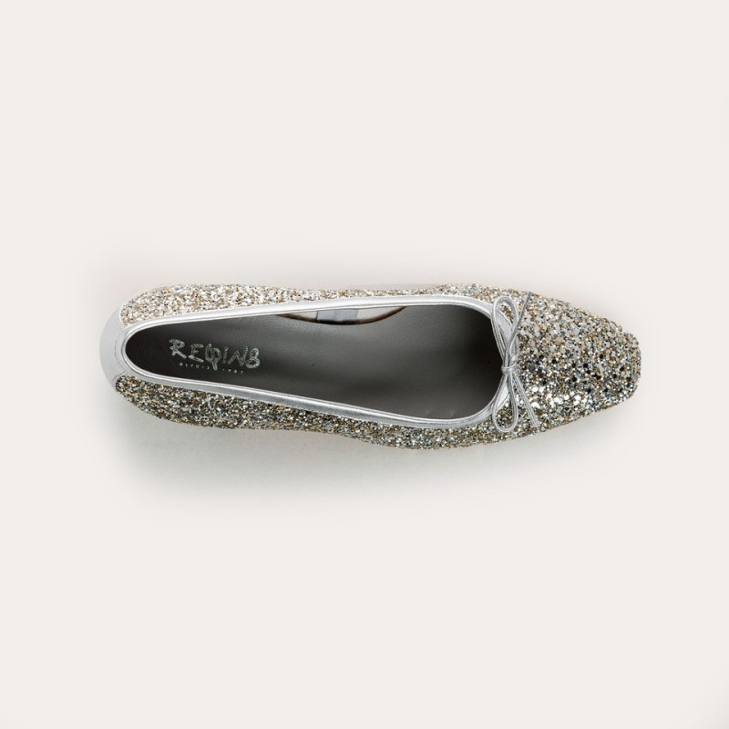 Ballerinas glitter with heels