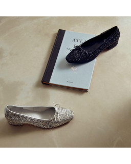 Ballerinas glitter with heels