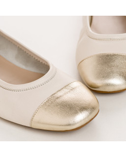 Ballerines Halcine Bicolores en cuir | Élégance et confort – Reqins