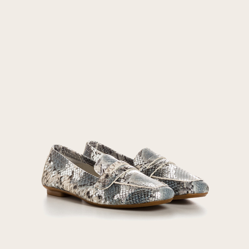 Loafers Hema Snake in embossed leather - Reqins