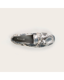 Loafers Hema Snake in embossed leather - Reqins