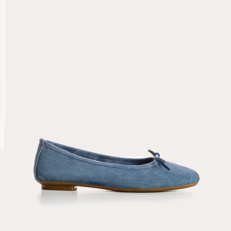 Harmony soft suede ballerinas