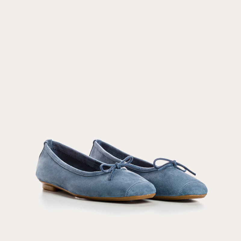 Harmony soft suede ballerinas