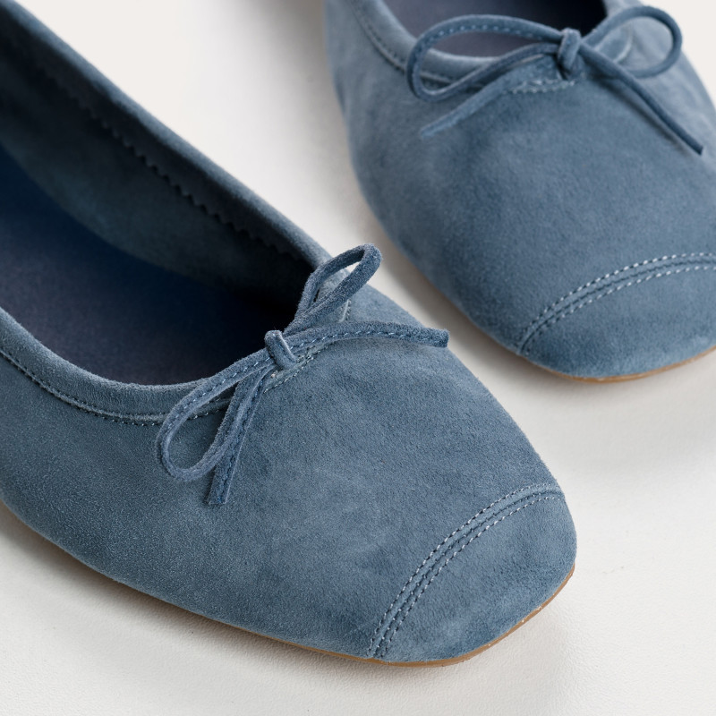 Harmony soft suede ballerinas