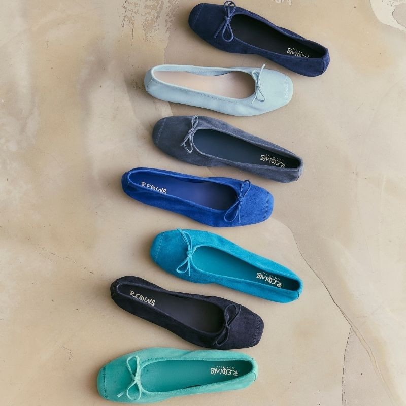 Harmony soft suede ballerinas