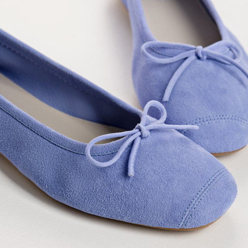 Harmony soft suede ballerinas