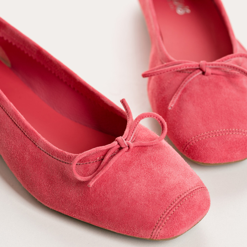 Harmony soft suede ballerinas