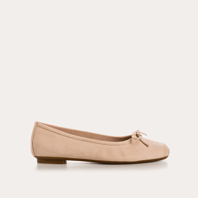 Harmony soft suede ballerinas