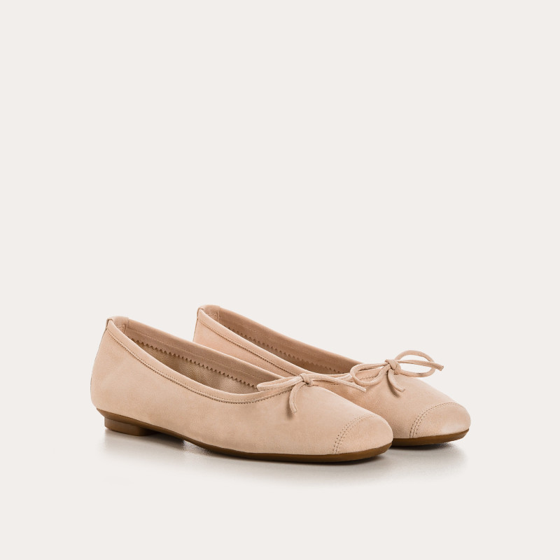 Harmony soft suede ballerinas
