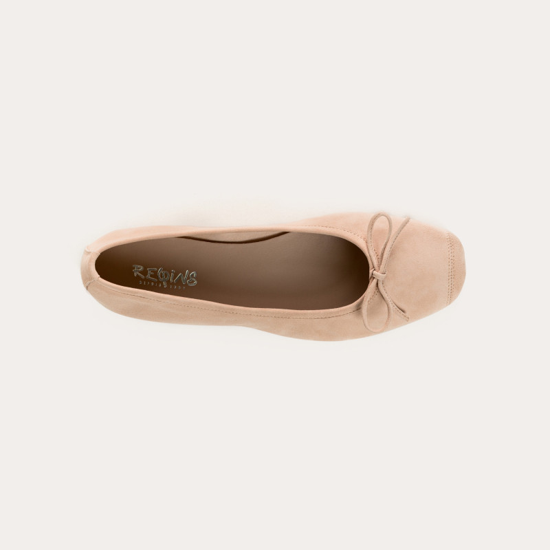 Harmony soft suede ballerinas