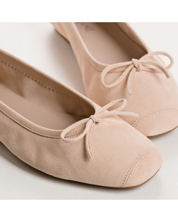 Ballerines Harmony en cuir velours souple | Reqins