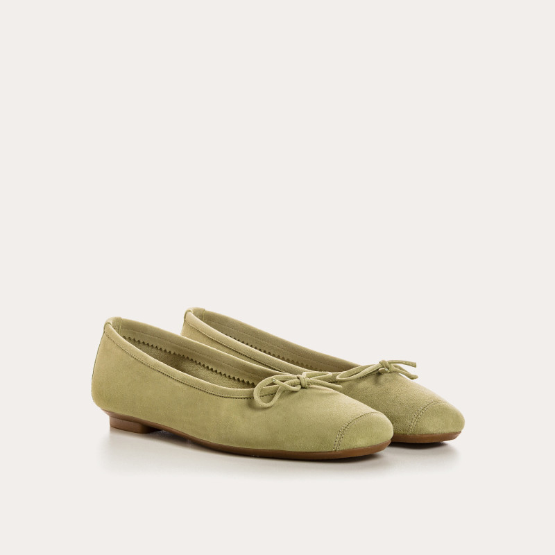 Harmony soft suede ballerinas