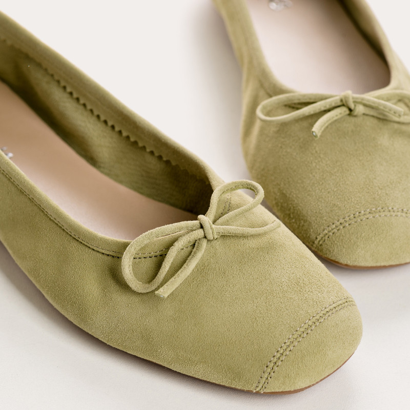 Harmony soft suede ballerinas