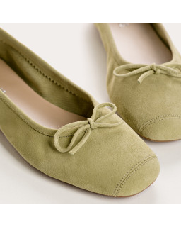 Harmony soft suede ballerinas