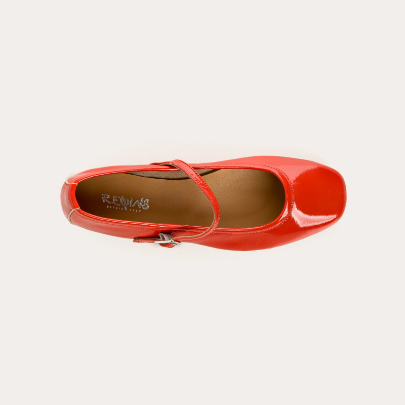 Honor Naplak Leather Mary Janes | Reqins