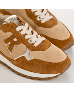 Baskets Mania en cuir velours | Reqins