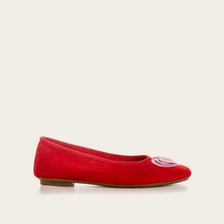 BALLERINES HOLOVE CUIR VELOURS