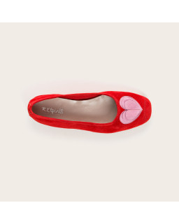 Ballerinas Holove Leather Velvet - Elegance & Comfort | Reqins