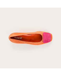 Ballerines Kefir en cuir velours - Élégantes et colorées - Reqins
