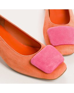 Ballerines Kefir en cuir velours - Élégantes et colorées - Reqins