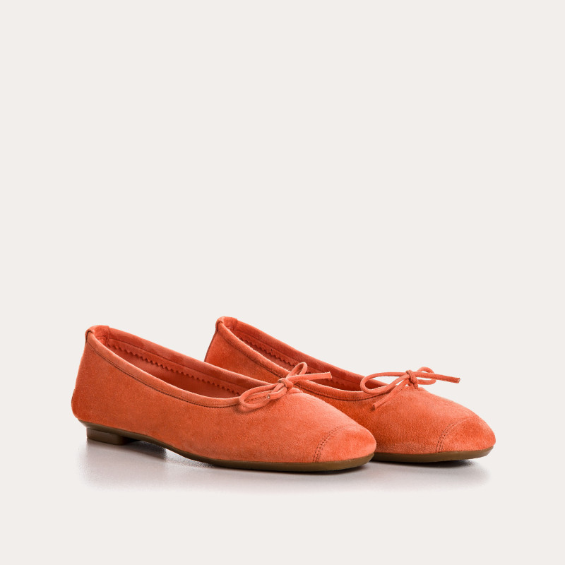 Harmony soft suede ballerinas