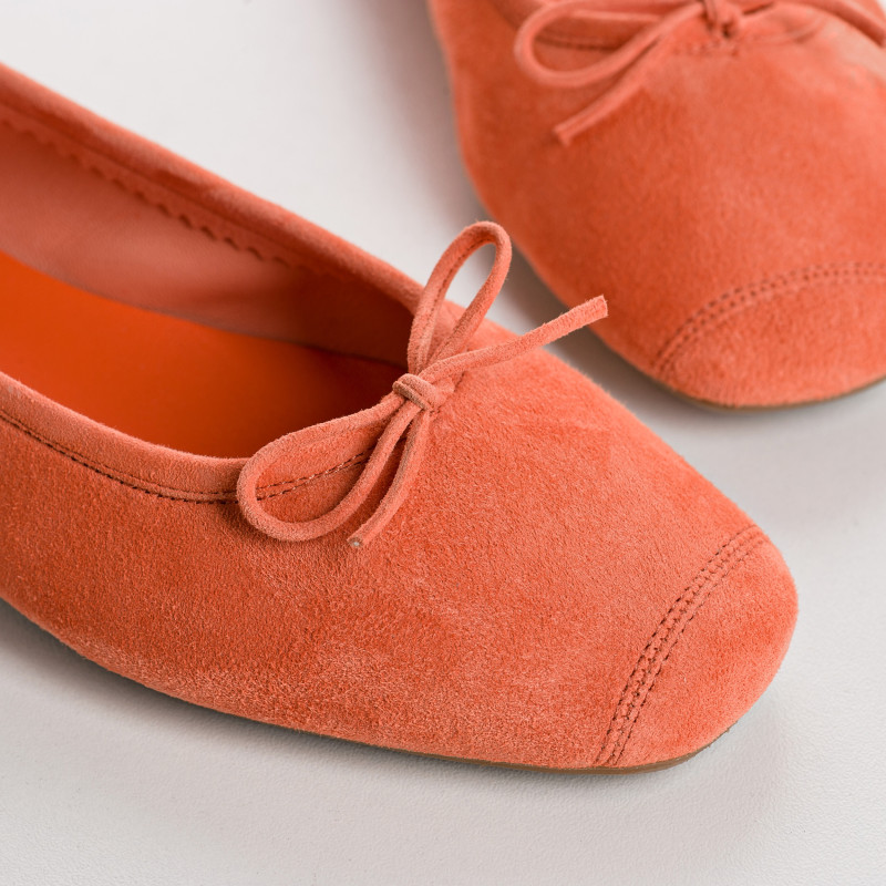 Harmony soft suede ballerinas