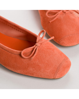 Harmony soft suede ballerinas
