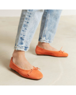 Ballerines Harmony en cuir velours souple | Reqins