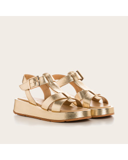 WANDA METALLICS WEDGE SANDALS | Reqins