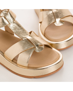 WANDA METALLICS WEDGE SANDALS | Reqins