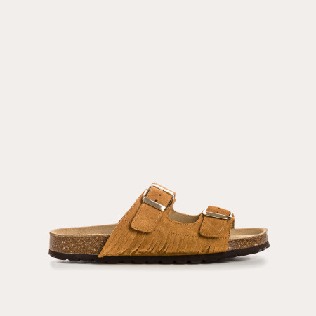 Sandales Nilah en cuir velours | Confort & élégance – Reqins