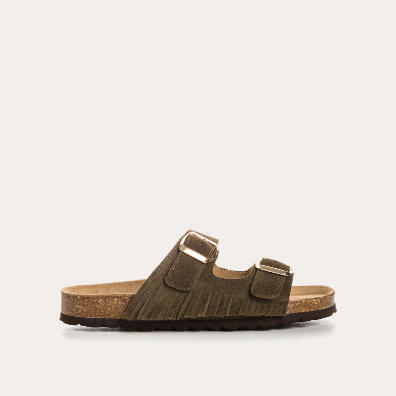 Nilah velvet leather sandals | Comfort & Elegance - Reqins