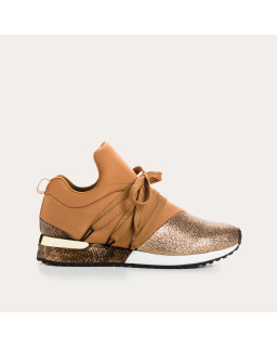 Baskets à lacets en lycra pour femme