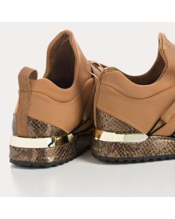 Baskets à lacets en lycra pour femme