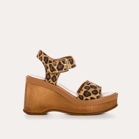 SANDALES LAOS CUIR VELOURS...