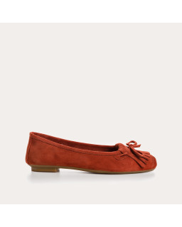 Hindi Suede Ballerina Flats | Reqins