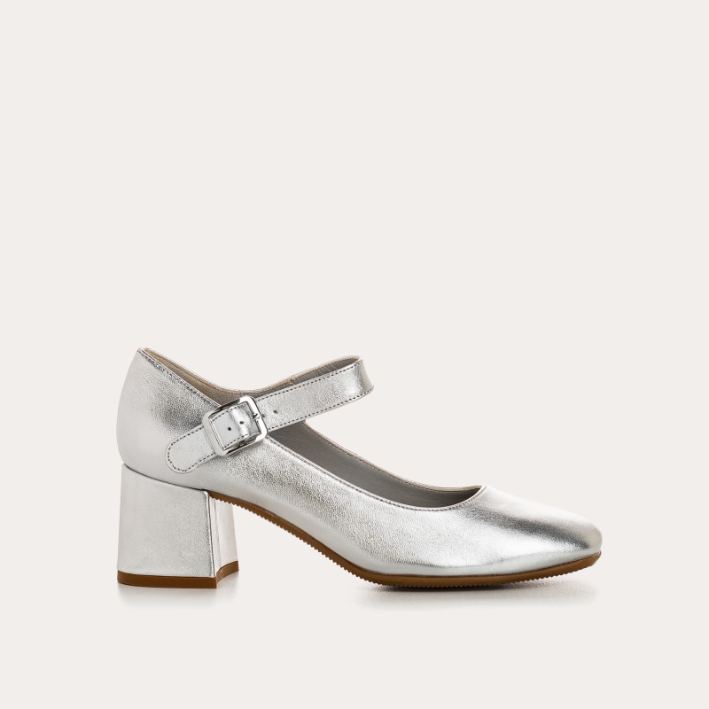 Emparpins Mary Janes Woman Shine Metallic Leather - Galante | Reqins