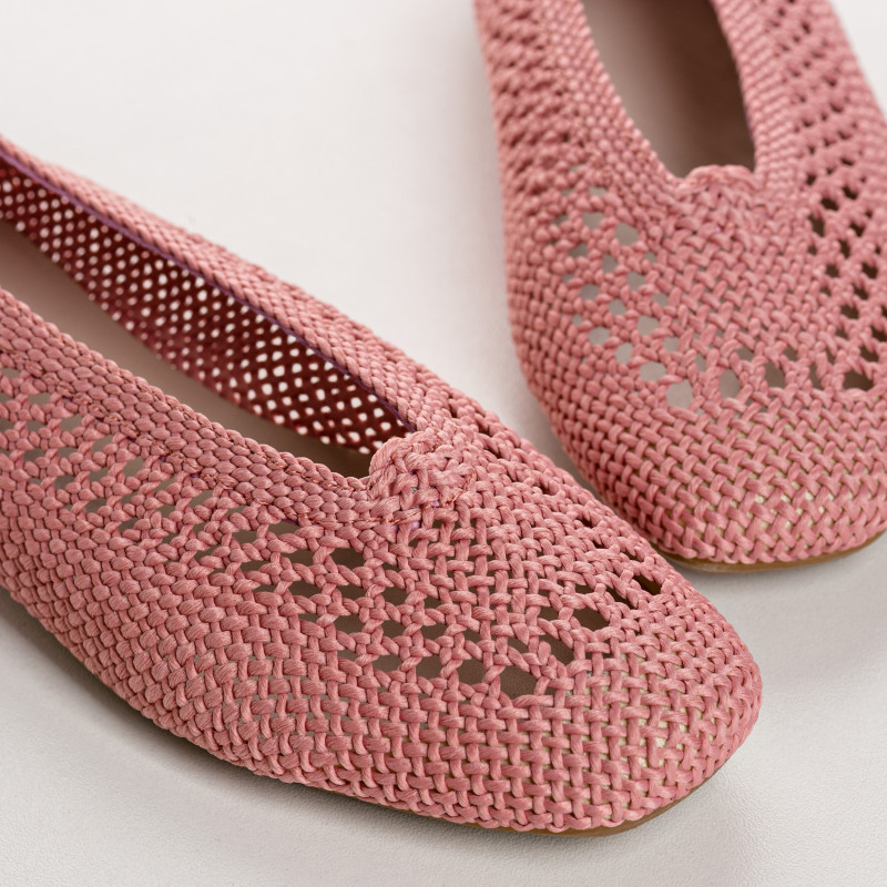 Hanaba Openwork Crochet Ballerinas | Reqins