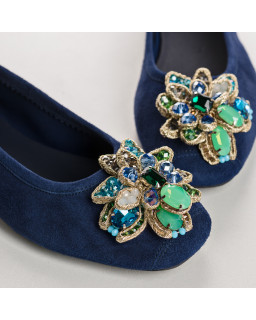 Ballerines Hezia | Élégance en cuir velours signée Reqins