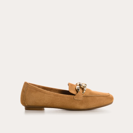 Hilda leather moccasins velvet | Elegance & Comfort - Reqins