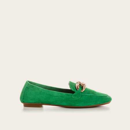 MOCASSINS HILDA CUIR VELOURS