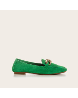 Hilda leather moccasins velvet | Elegance & Comfort - Reqins