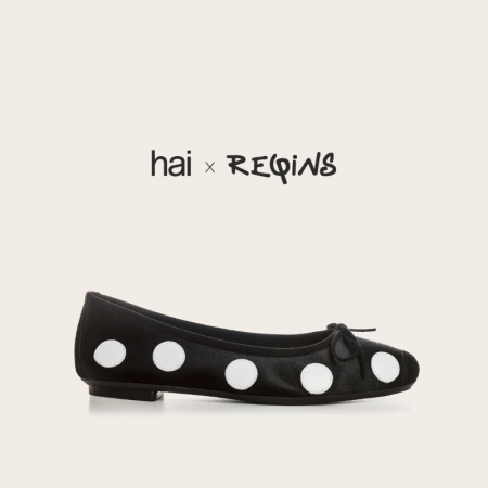 Ballerinas Harmony Pois Silk Black Dot Silk | Reqins