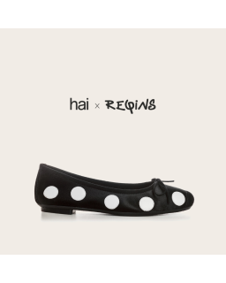 Ballerinas Harmony Pois Silk Black Dot Silk | Reqins