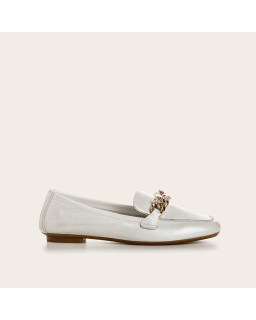 Brushed leather women's moccasins - HISAE model | Reqins