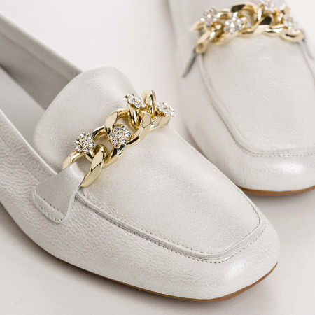 Brushed leather women's moccasins - HISAE model | Reqins