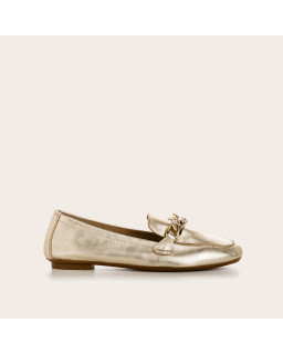 Golden Hisae Loafers - Elegance & Comfort | Reqins