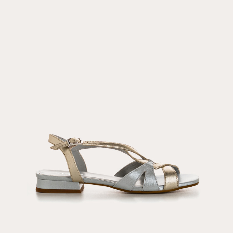 Cosmos Metallic Sandals - Elegance & Comfort | Reqins