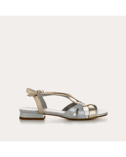 Cosmos Metallic Sandals - Elegance & Comfort | Reqins
