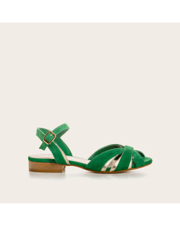 Sandals Palma leather velvet shine - elegance & comfort | Reqins